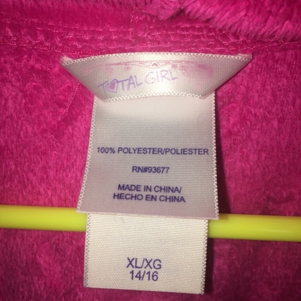 Girls Pink Robe - Picture 2 of 3